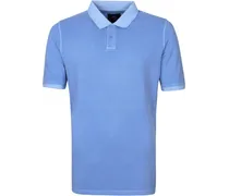 Respect Pete Polo Shirt Mid Blue