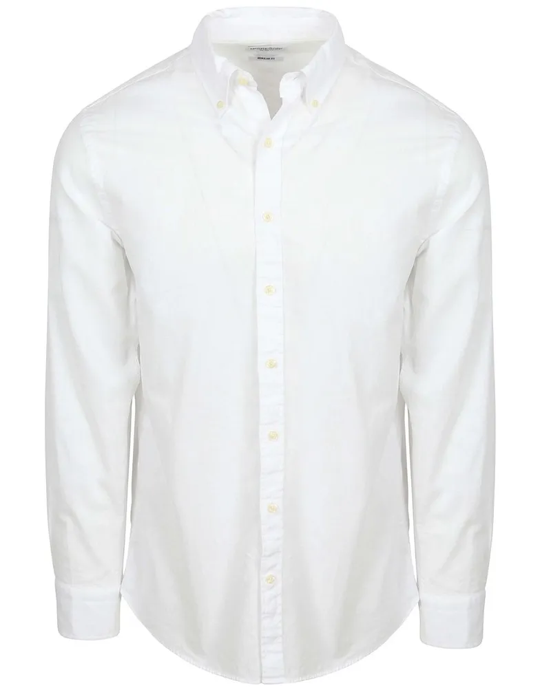 McGregor Hemd Cotton Linen Weiß Weiß