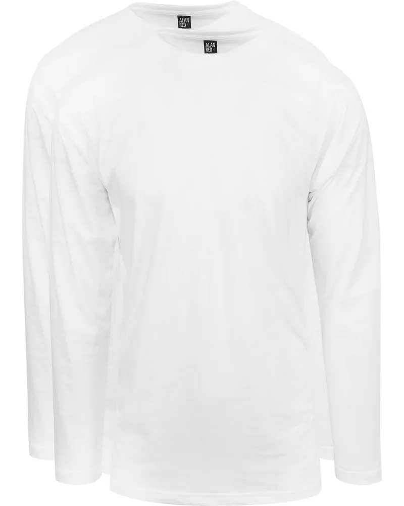 Alan Red T-Shirt Virginia Weiß Longsleeve 2-pack Weiß