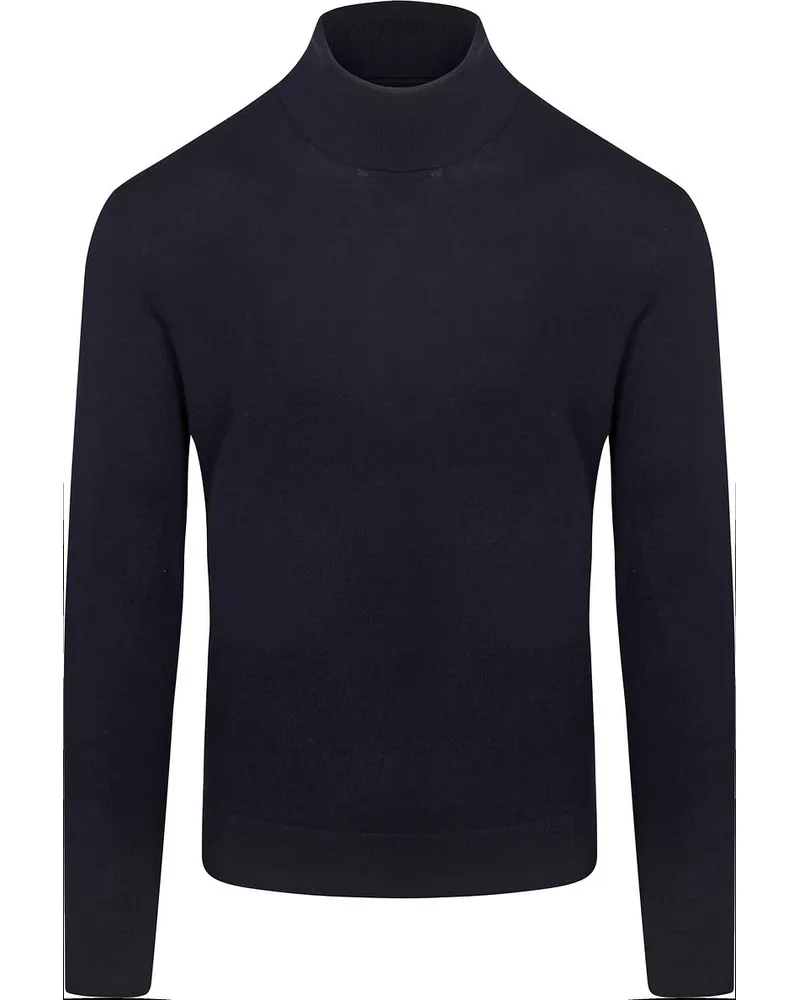 Suitable Merino Rollkragenpullover Dunkelblau Dunkelblau