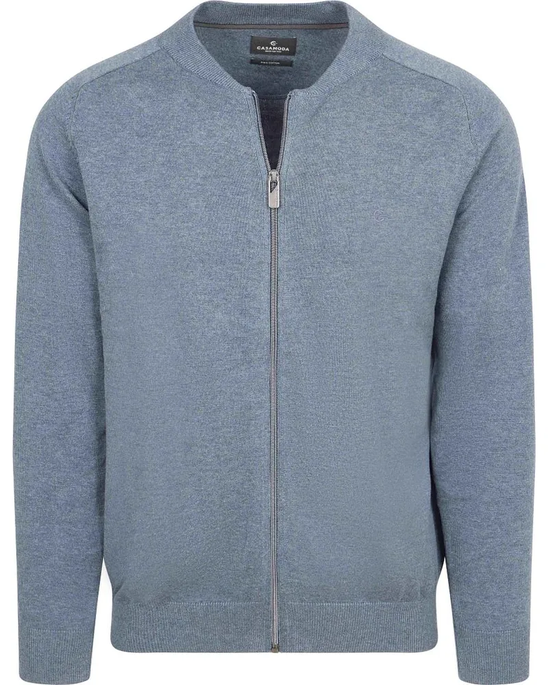 CasaModa Strickjacke Zip Indigo Blau