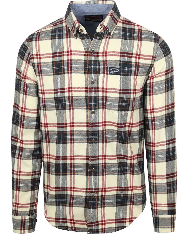 Superdry. Karohemd Lumberjack Off White Multicolour