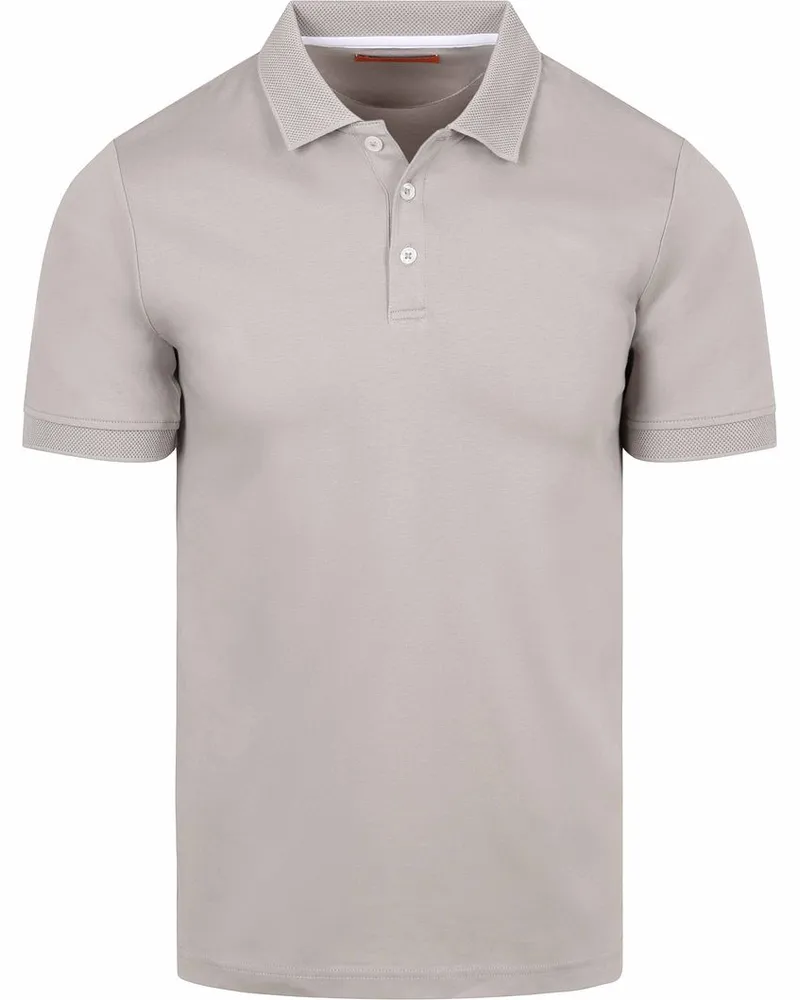 Suitable Boris Liquid Poloshirt Greige Beige