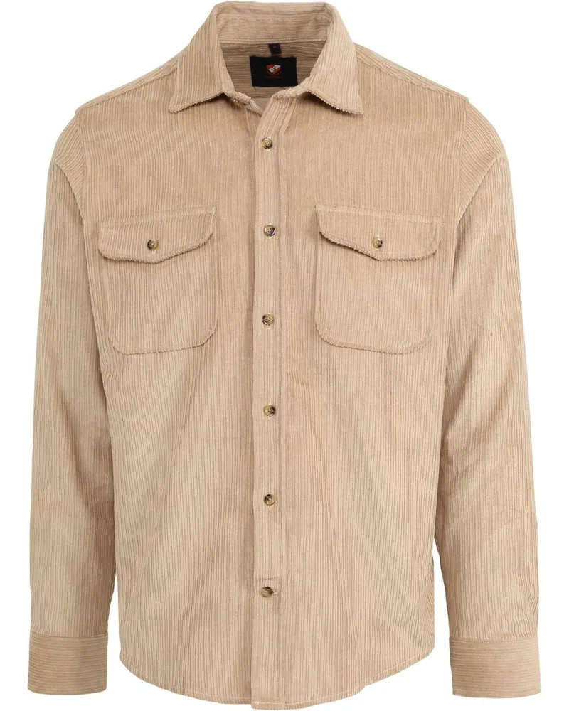 Suitable Überhemd Corduroy Khaki Beige