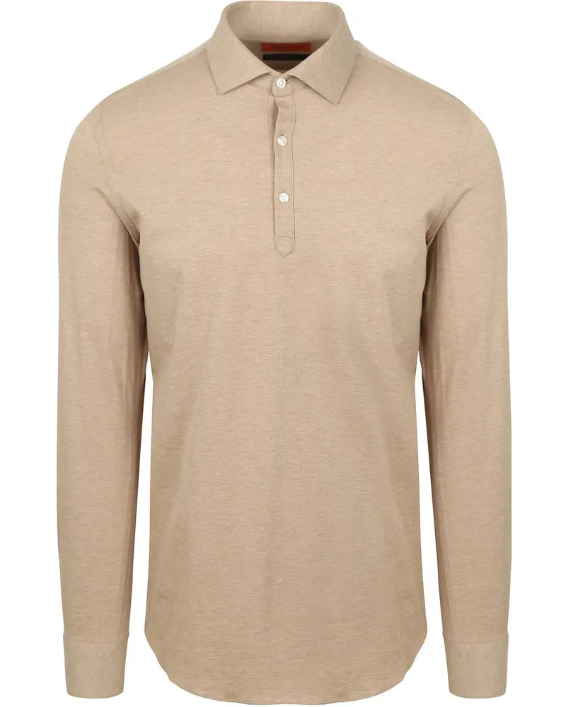 Suitable Camicia Poloshirt Beige Beige