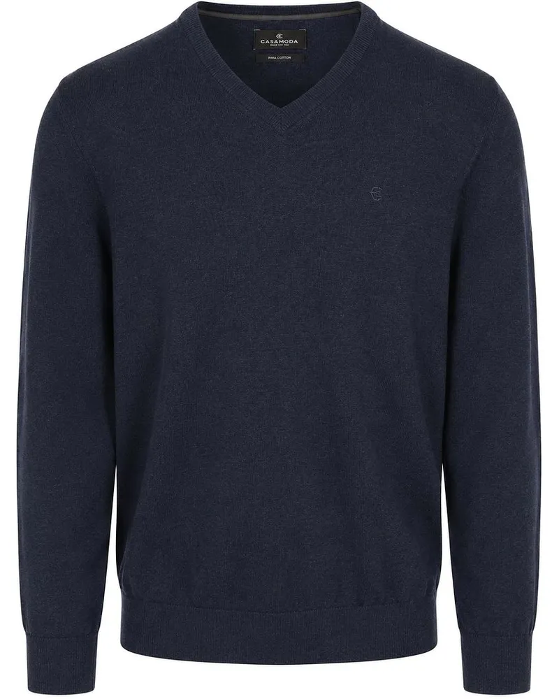 CasaModa Pullover V-Ausschnitt Navy Dunkelblau
