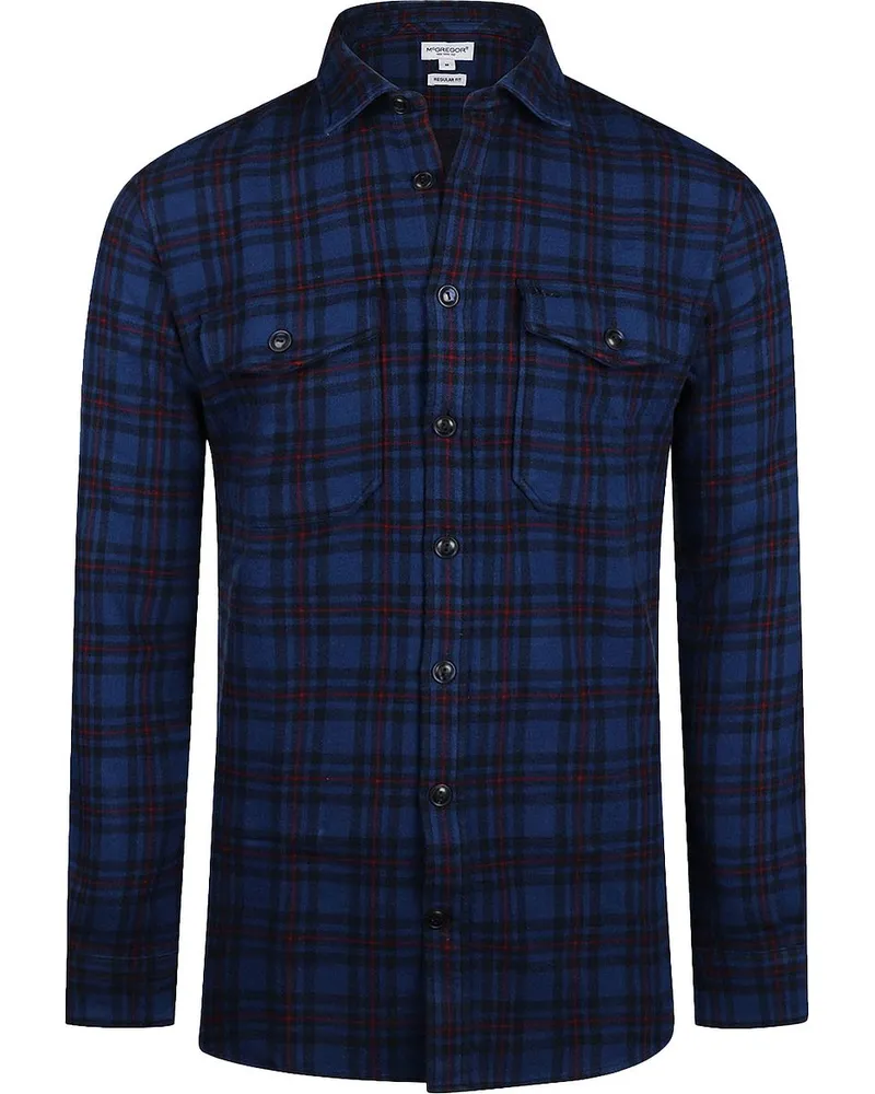 McGregor Hemdjacke Tartan Karos Dunkelblau Dunkelblau