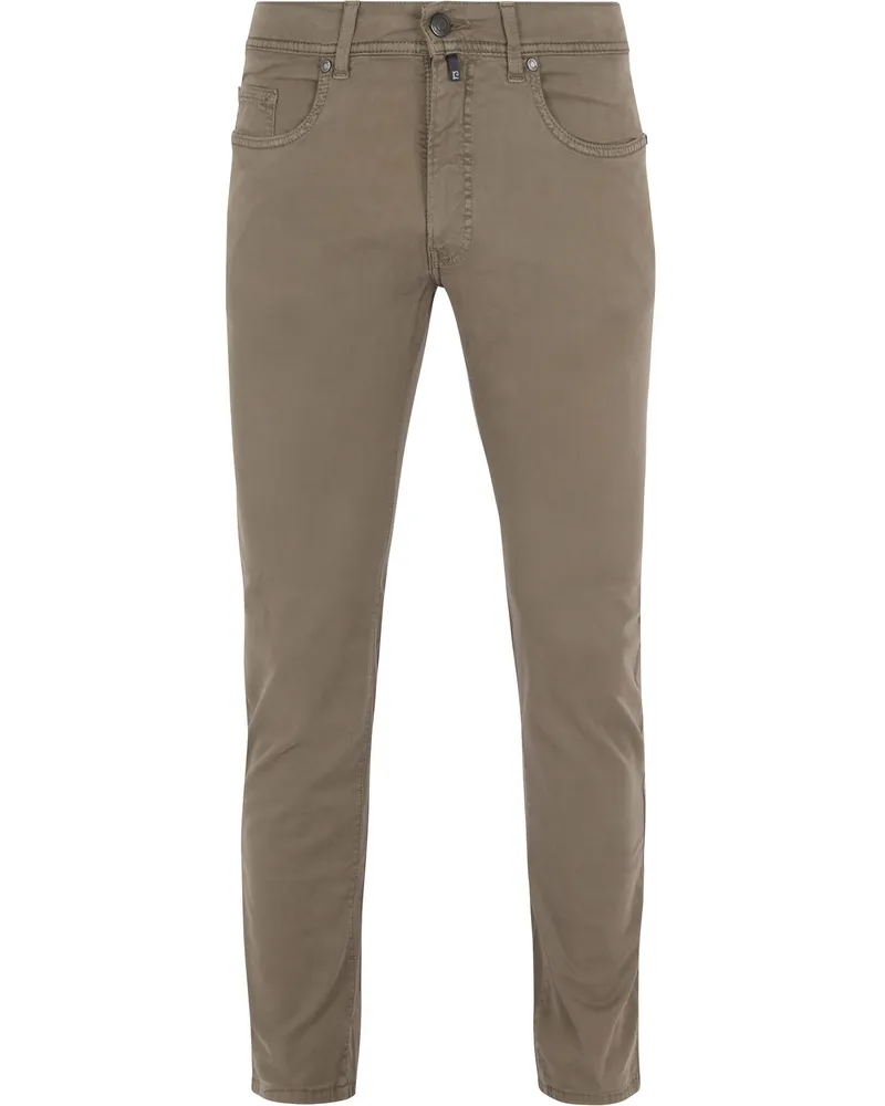 Pierre Cardin Trousers Lyon Tapered Taupe Taupe