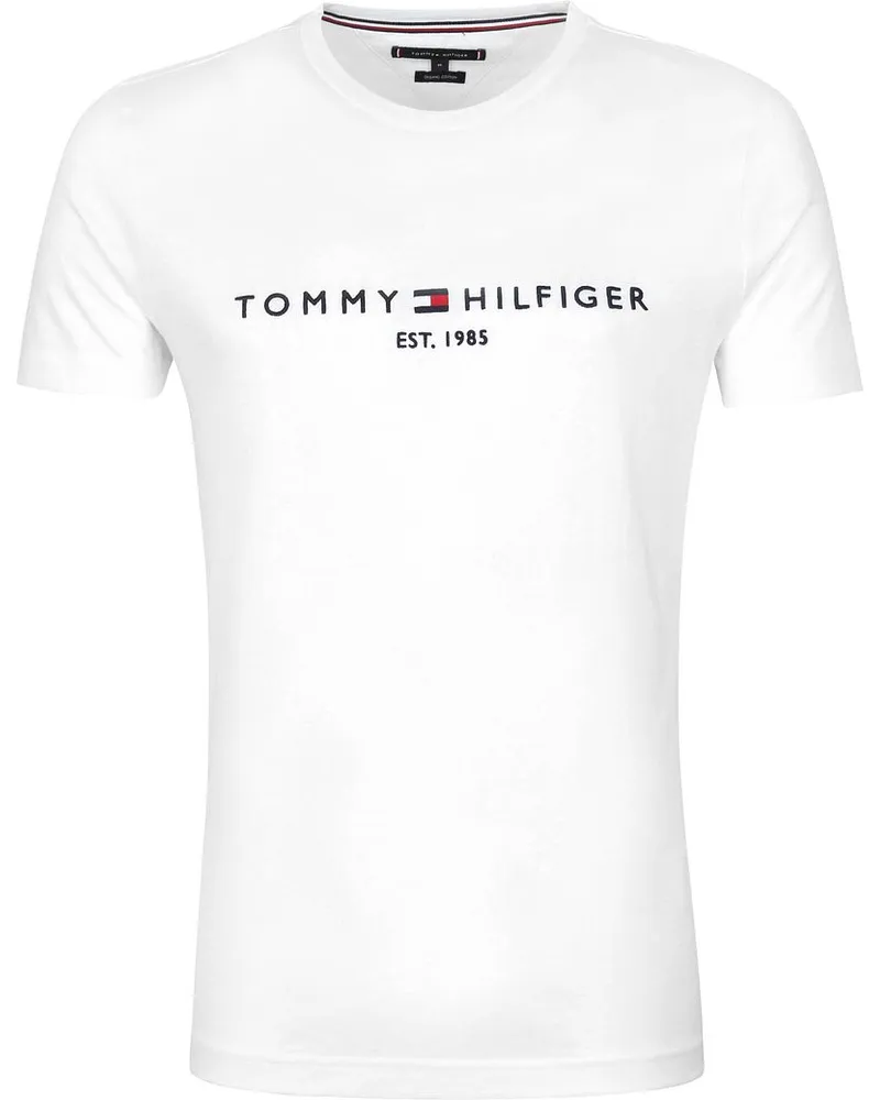 Tommy Hilfiger Logo T-Shirt Weiß Weiß