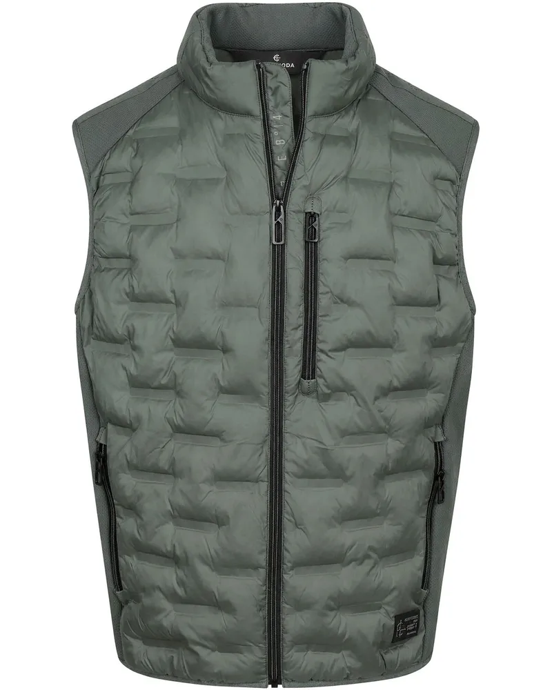 CasaModa Bodywarmer Hybrid Puffer Olive Dunkelgrün
