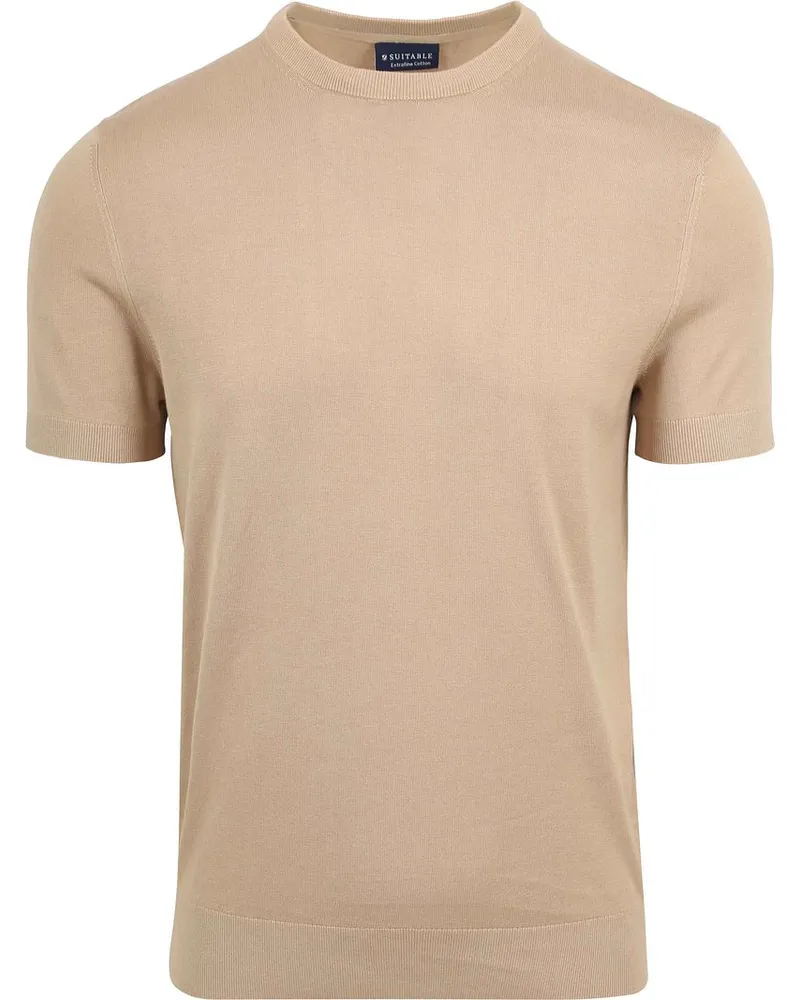 Suitable Knitted T-shirt Beige Beige