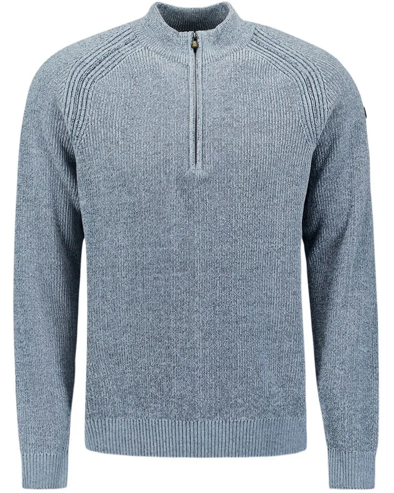No Excess Halfzip Pullover Chenille Blau Blau