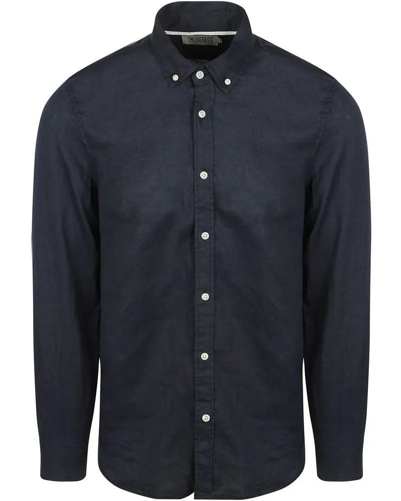Scotch&Soda Leinen Hemd Navy Dunkelblau