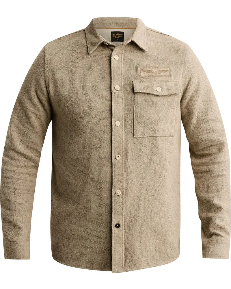 PME Legend Flanell Hemd Abbey Stone Khaki