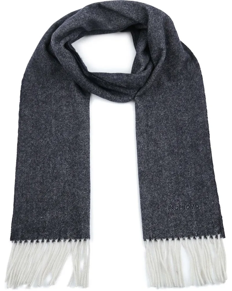 Profuomo Schal Lammwolle Navy Blau Dunkelblau
