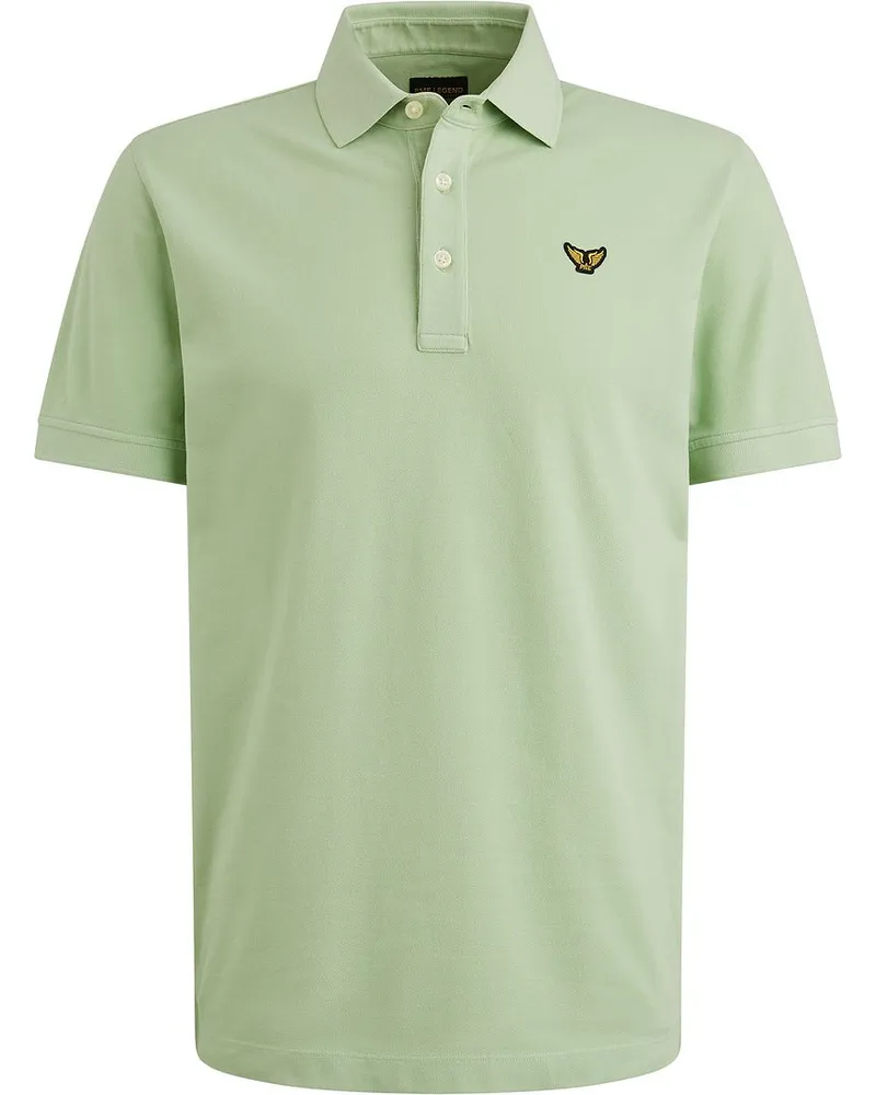 PME Legend Polo Piqué Garment Dye Hellgrün Grün