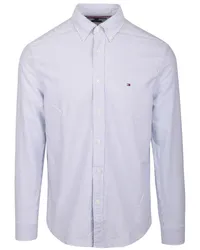 Tommy Hilfiger Oxford Hemd Streifen Hellblau Hellblau