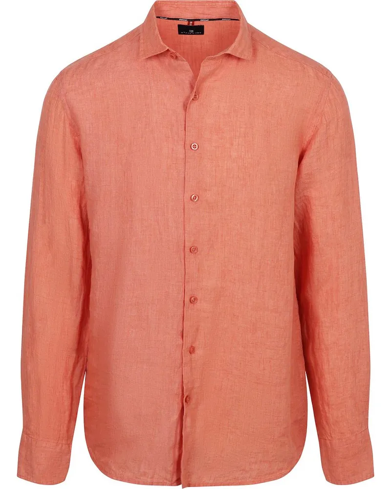 State of Art Hemd Leinen Salmon Pink