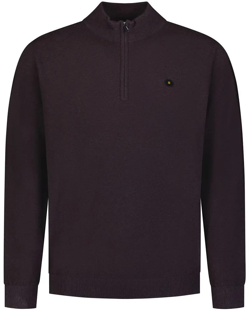 No Excess Half Zip Pullover Braun Braun