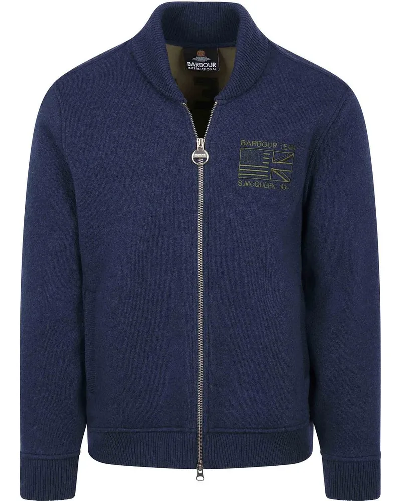 Barbour International Cardigan Mack Navy Dunkelblau