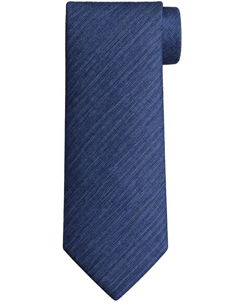 Suitable Seide Krawatte Two Toned Dunkelblau Dunkelblau