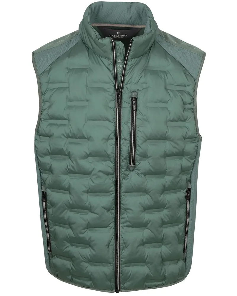 CasaModa Bodywarmer Hybrid Puffer Olive Grün