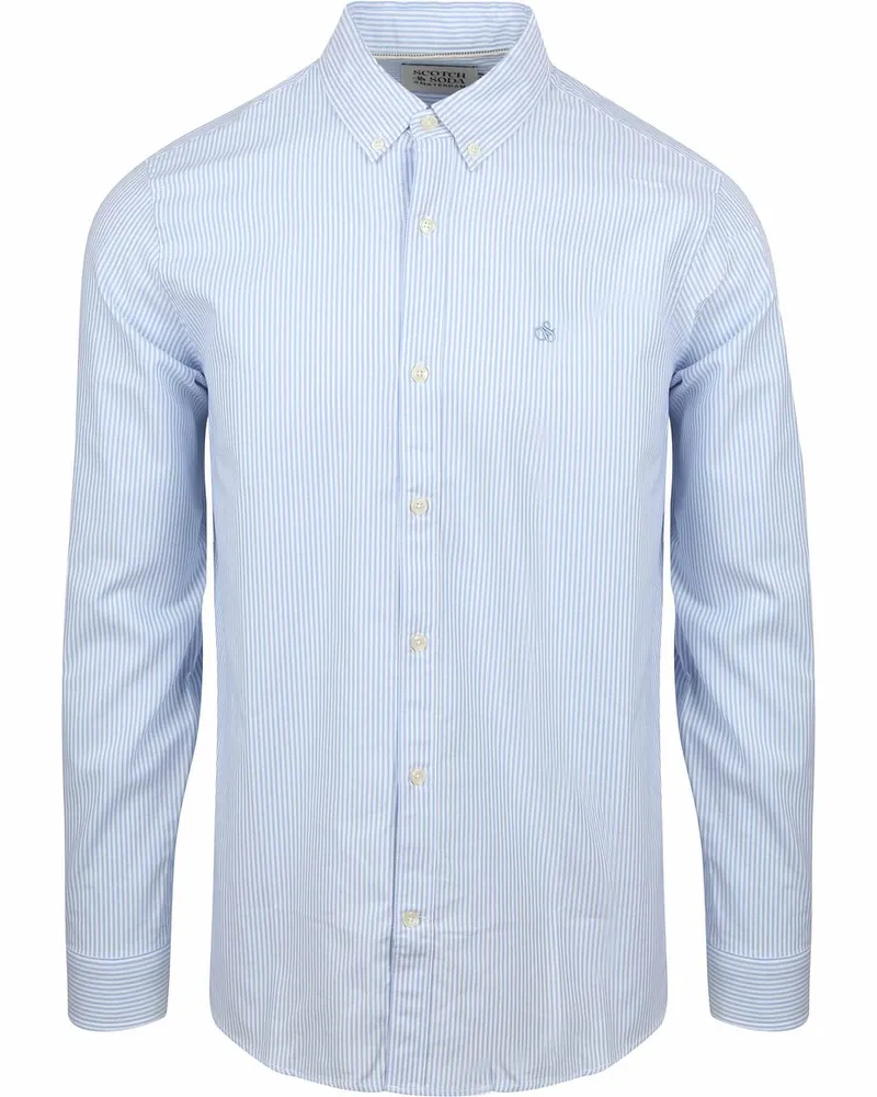 Scotch&Soda Hemd Streifen Hellblau Hellblau