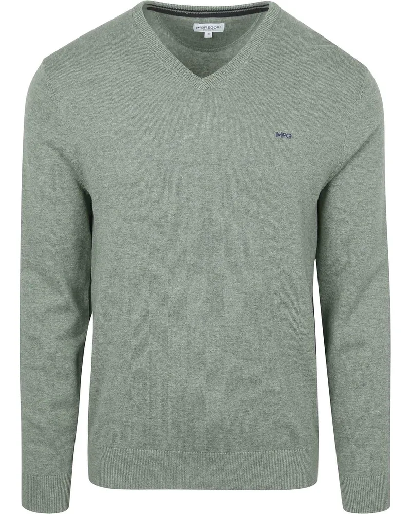 McGregor Pullover V-Ausschnitt Hellgrün Grün