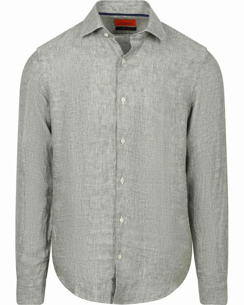 Suitable Leinenhemd Grün Grün