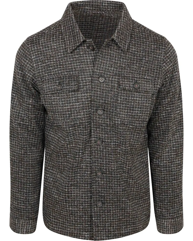 Suitable Overshirt Wollmix Bouclé Braun Braun