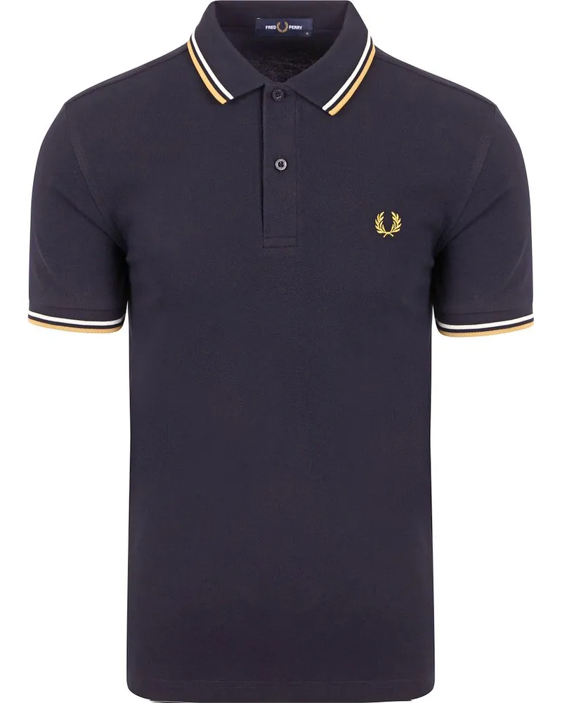 Fred Perry Poloshirt M3600 Mid Blau V35 Blau