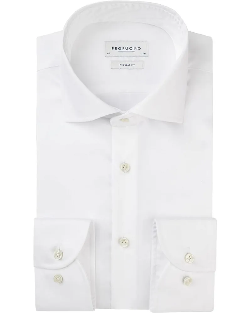Profuomo Originale Hemd RF Weiß Weiß
