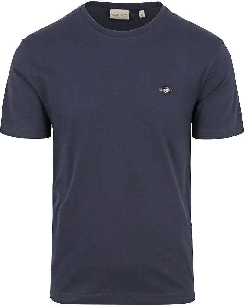 Gant T-shirt Shield Logo Navy Dunkelblau