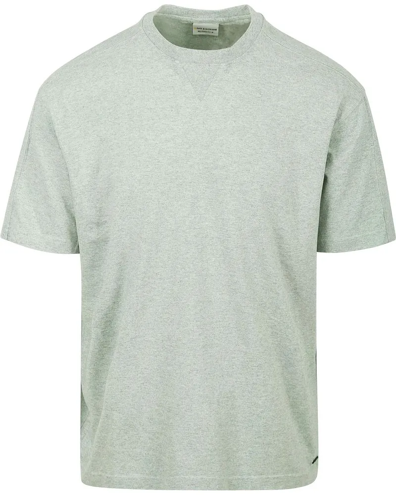 No Excess T-Shirt Melange Mintgrün Grün