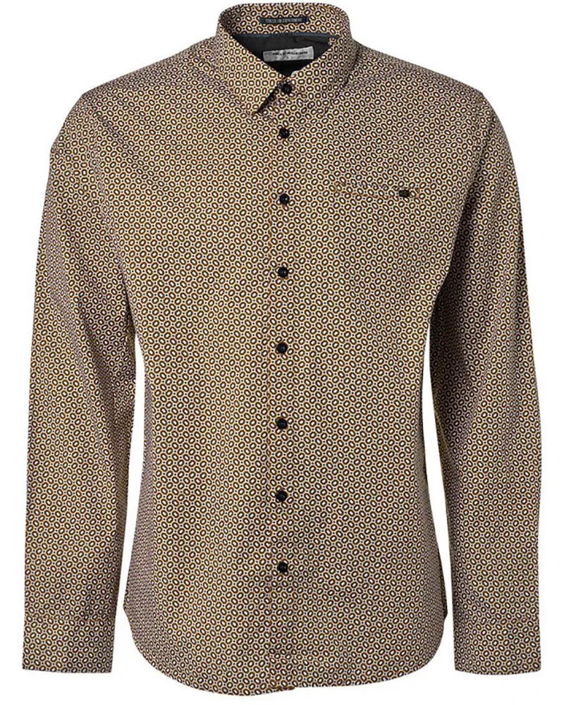 No Excess Hemd mit Musterdruck Orange Orange