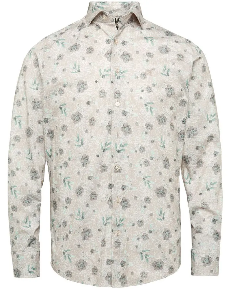 Vanguard Hemd Blumen Beige Beige