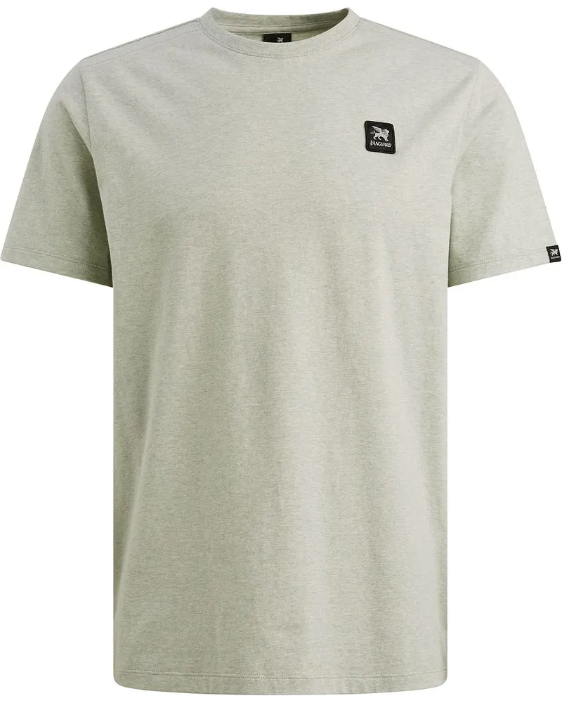 Vanguard T-Shirt Logo Melange Hellgrün Grün