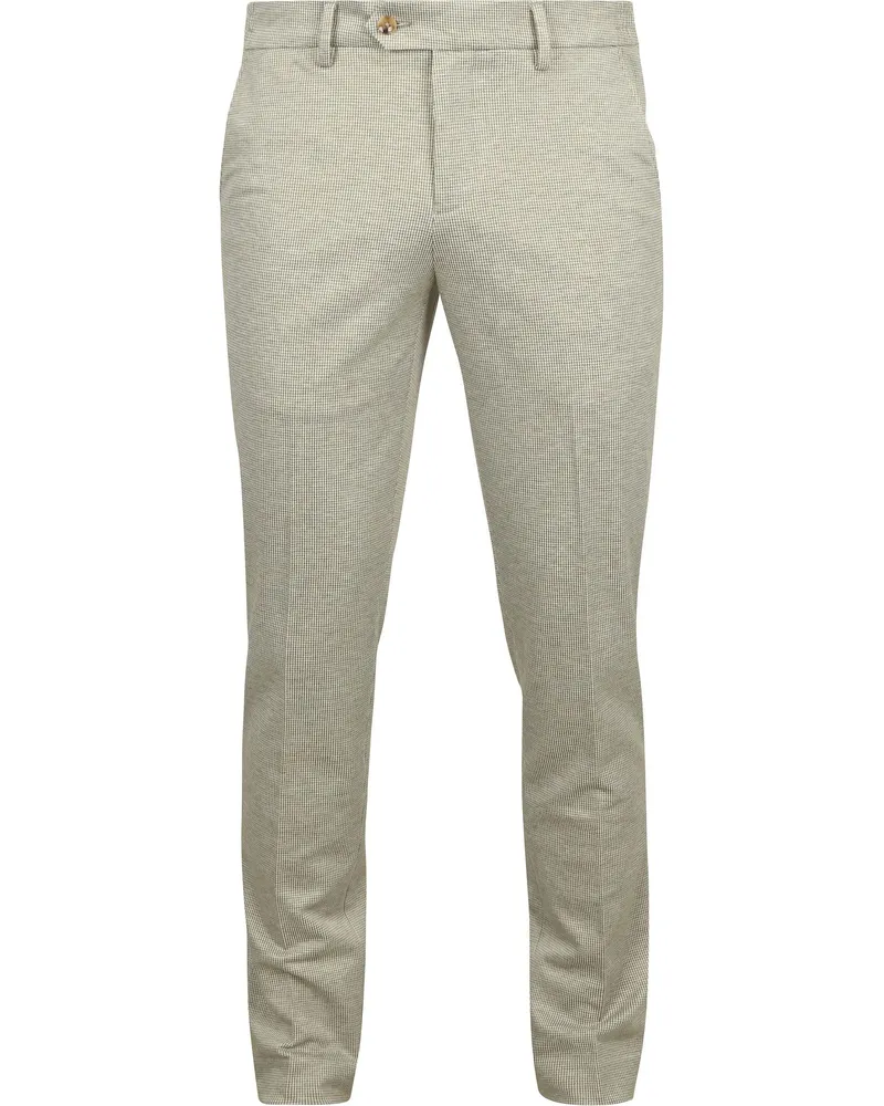 Suitable Das Pantalon Houndstooth Olive Grün