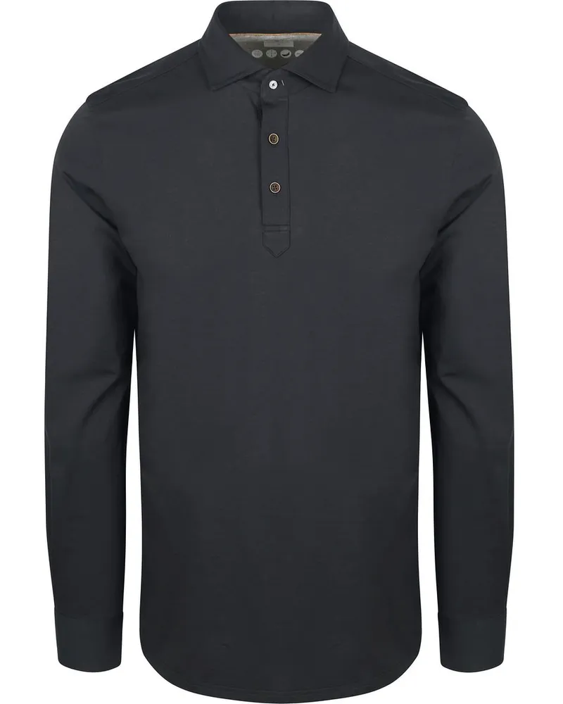 R2 Amsterdam R2 Camicia Polo Jersey Navy Dunkelblau