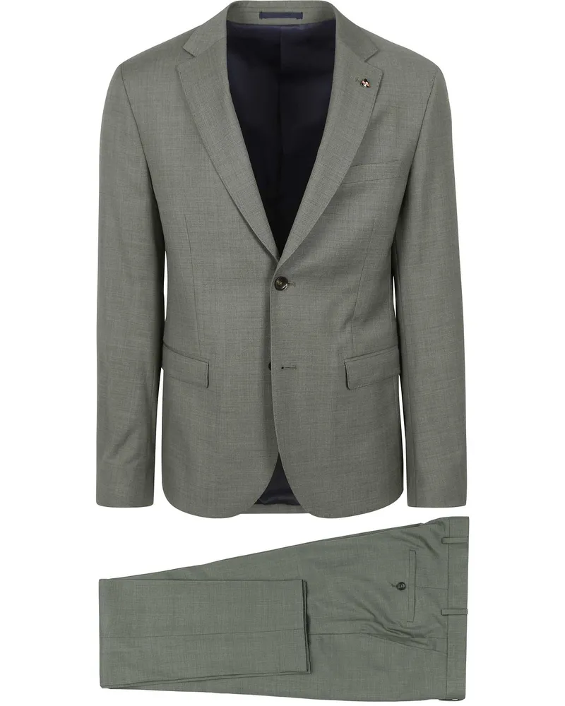 Suitable Toulon Suit Wool Grün Grün