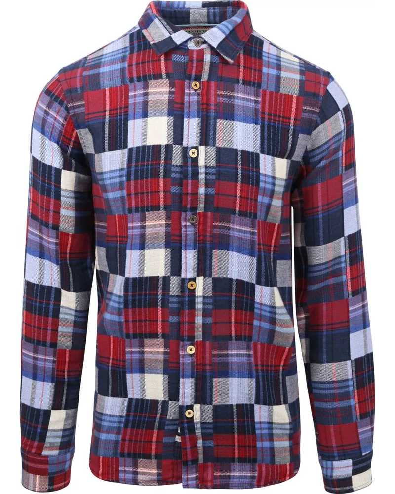 Scotch&Soda Hemd Kariertes Flanell Blau Blau