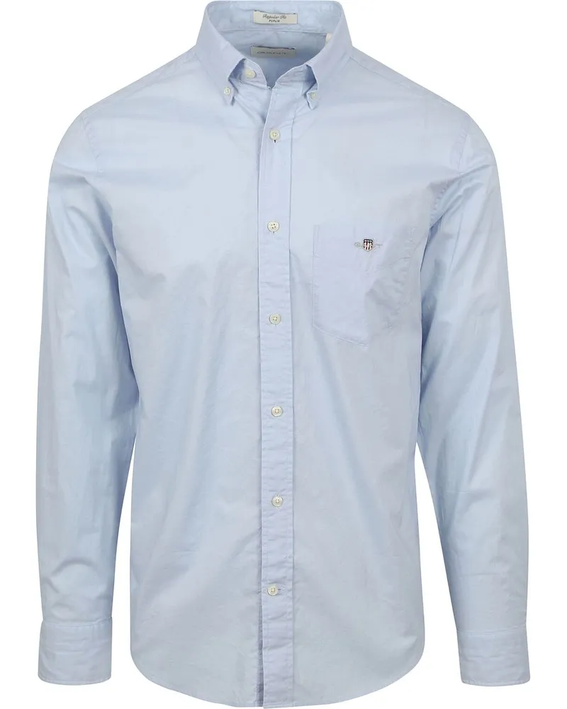 Gant Casual Hemd Poplin Hellblau Hellblau