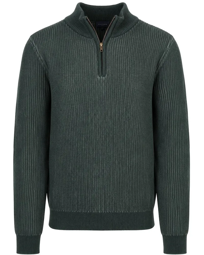 Suitable Bico Half-Zip Pullover Dunkelgrün Dunkelgrün
