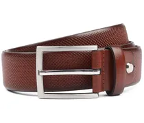 Ledergürtel Struktur Leder Cognac