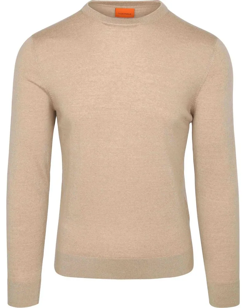 Suitable Merino Pullover Sand Beige