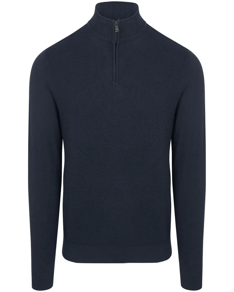 McGregor Half Zip Pullover Merinowolle Navy Dunkelblau