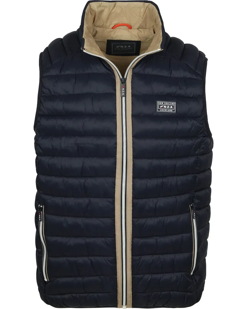 New Zealand Auckland NZA) Bodywarmer Puffer Navy Blau