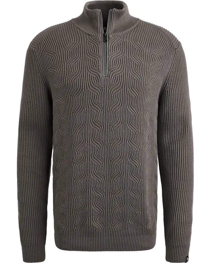 Vanguard Halfzip Pullover Struktur Taupe Taupe