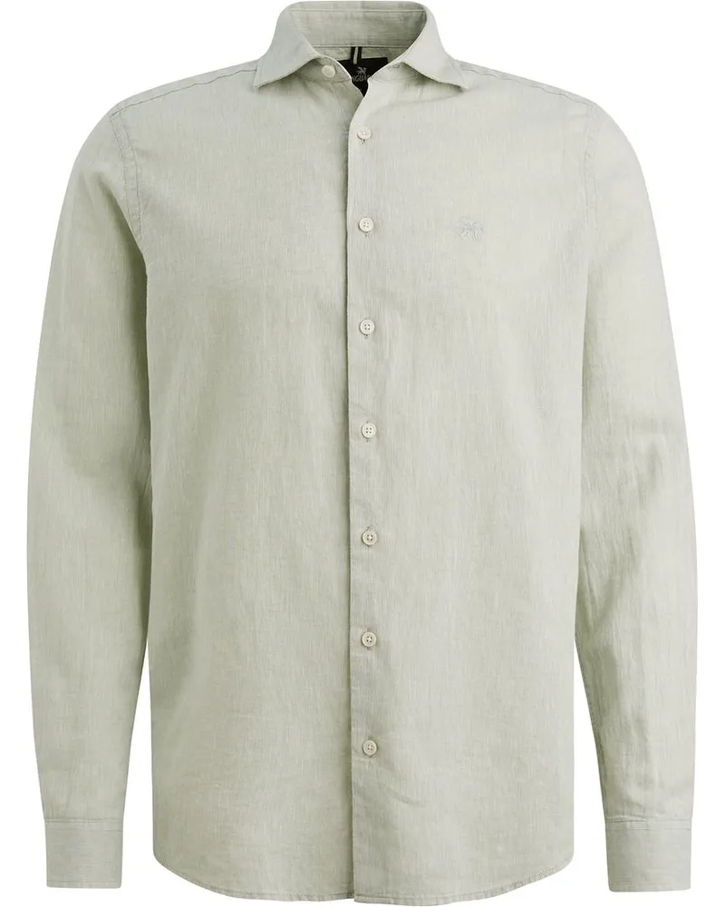Vanguard Hemd Leinen Blend Hellgrün Grün
