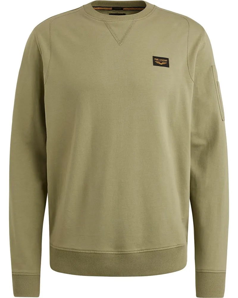 PME Legend American Classic Sweater Oil Grün Grün